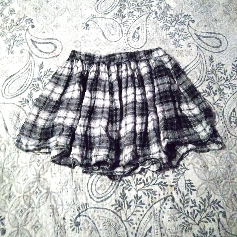 Plaid Comfy Mini Skirtq